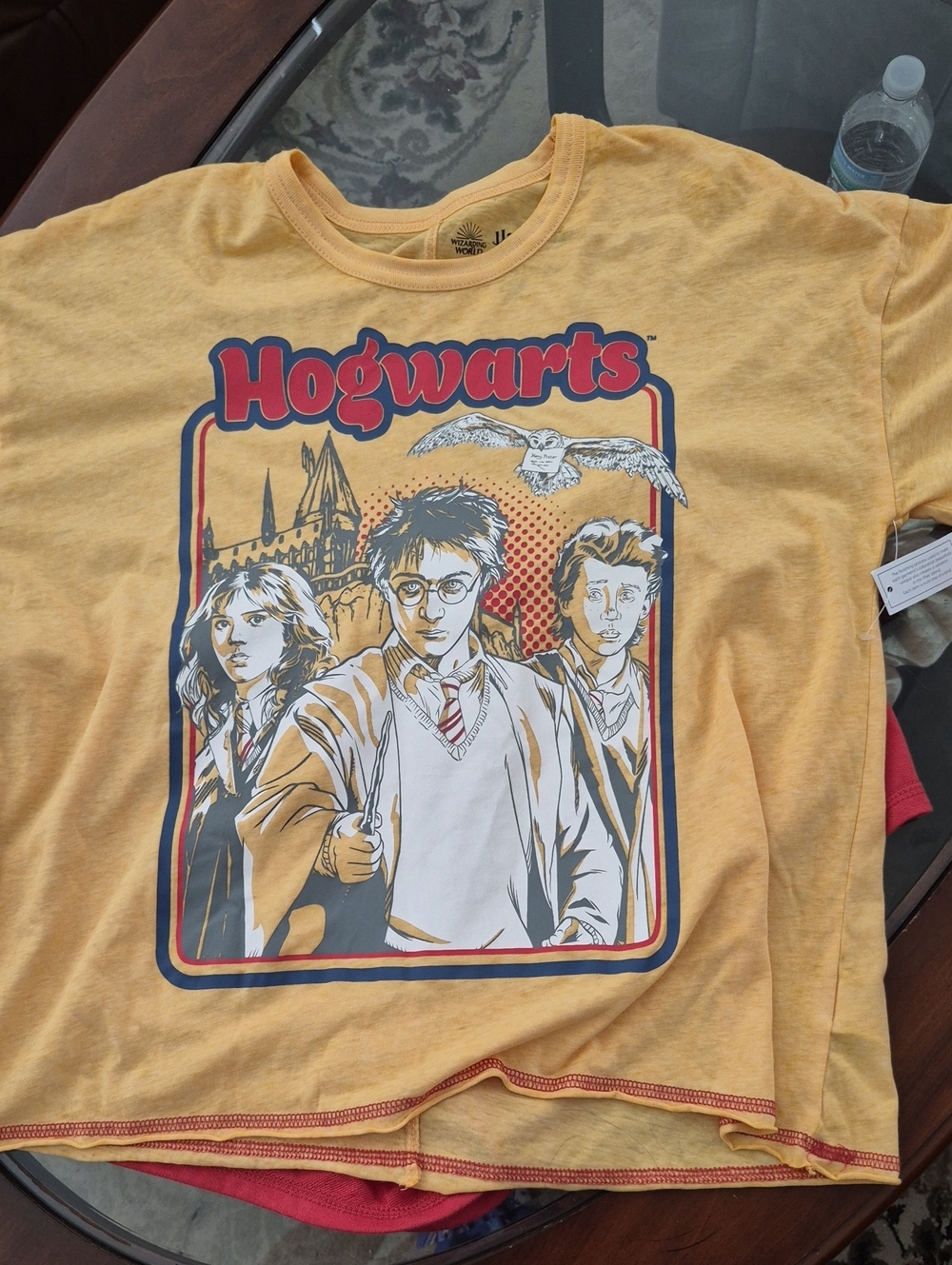 Hogwarts Graphic Sleep Tee - Mustard Yellow